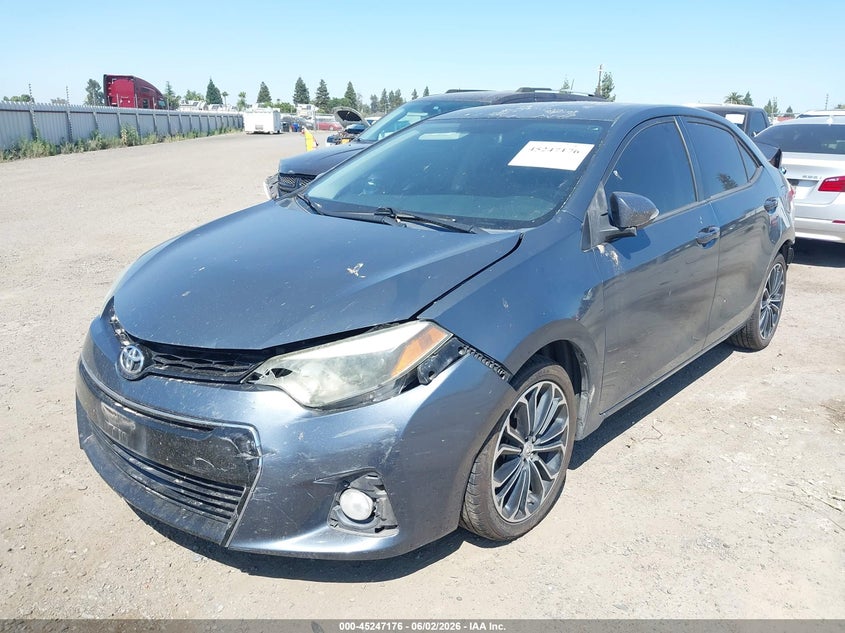 2015 Toyota Corolla VIN 5YFBURHE4FP274074 IAAI salvage auction — REAR END, Salvage (California), sold $1,650 on 2026-07-28 (photo 2)