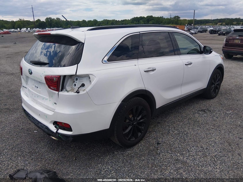 2020 Kia Sorento VIN 5XYPG4A54LG652629 IAAI salvage auction — REAR END, Salvage (Delaware), sold $3,950 on 2026-07-06 (photo 4)