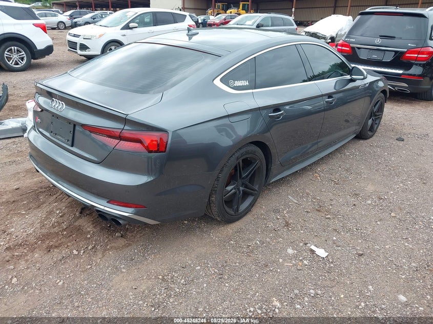 2018 Audi S5 VIN WAUB4CF52JA073929 IAAI salvage auction — FRONT END, Salvage Title, sold $9,175 on 2026-08-05 (photo 4)