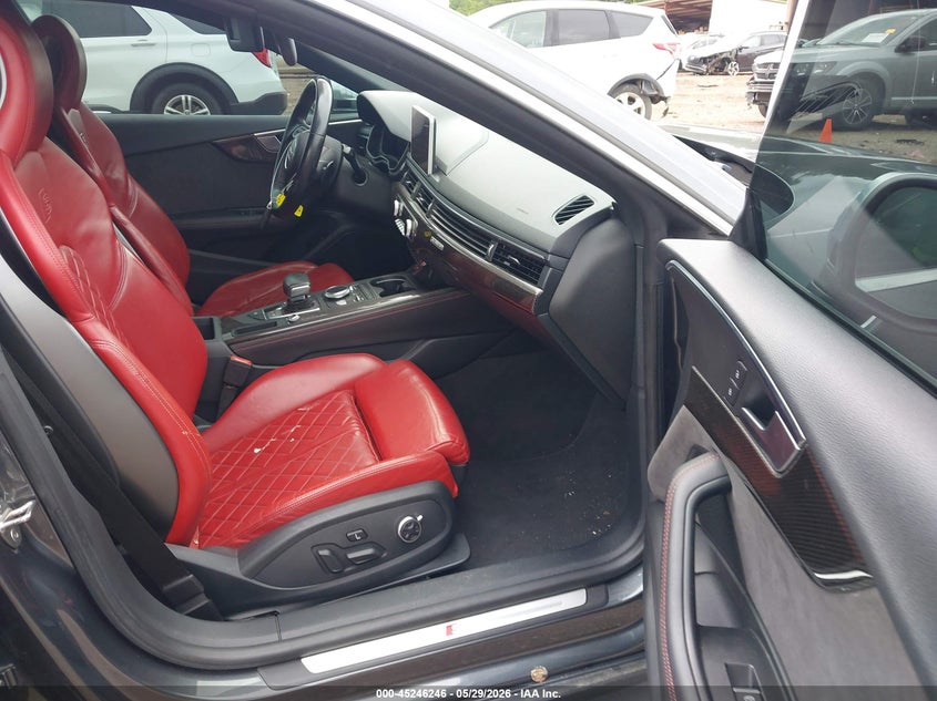 2018 Audi S5 VIN WAUB4CF52JA073929 IAAI salvage auction — FRONT END, Salvage Title, sold $9,175 on 2026-08-05 (photo 5)