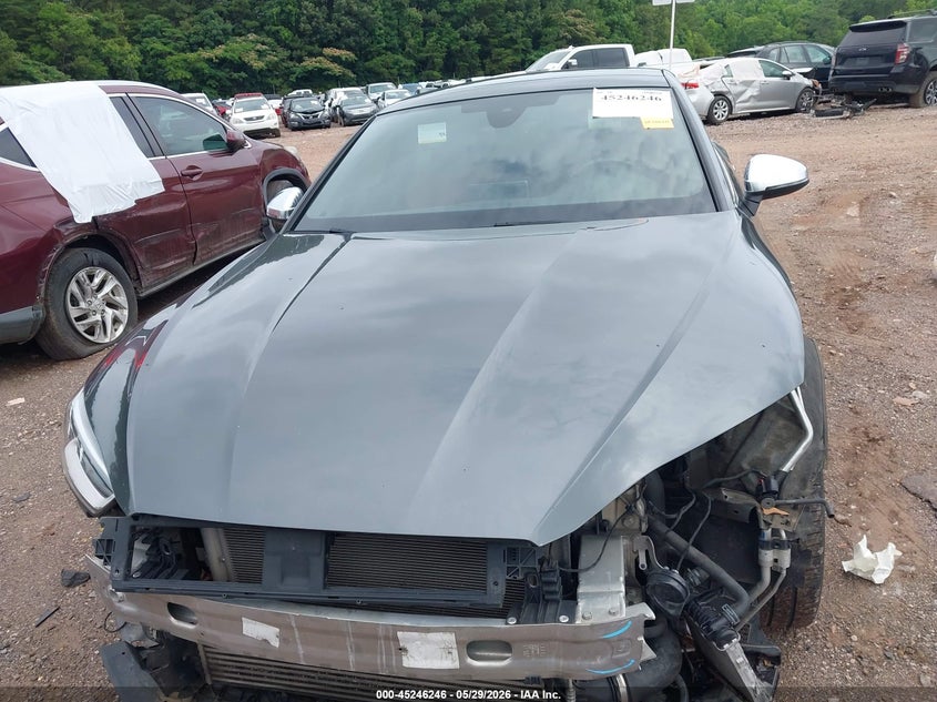 2018 Audi S5 VIN WAUB4CF52JA073929 IAAI salvage auction — FRONT END, Salvage Title, sold $9,175 on 2026-08-05 (photo 6)