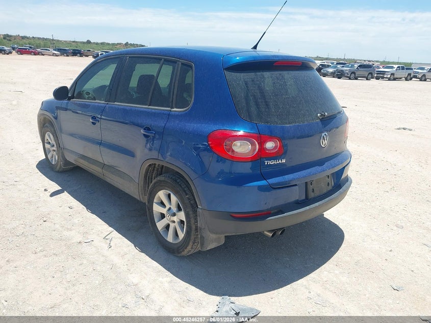 2010 Volkswagen Tiguan VIN WVGCV7AX0AW003767 IAAI salvage auction — HAIL, Original (Texas), sold $1,250 on 2026-07-09 (photo 3)