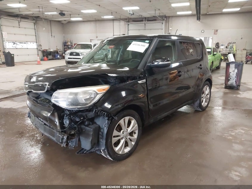 2014 Kia Soul VIN KNDJP3A52E7019790 IAAI salvage auction — FRONT END, Salvage Title, sold $350 on 2026-07-13 (photo 2)