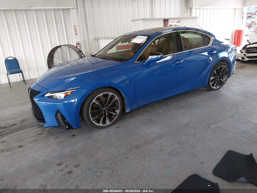 2023 Lexus Is VIN JTHBZ1B26P5066194 IAAI salvage auction — RIGHT REAR, Salvage Title, sold $21,950 on 2026-07-22 (photo 2)