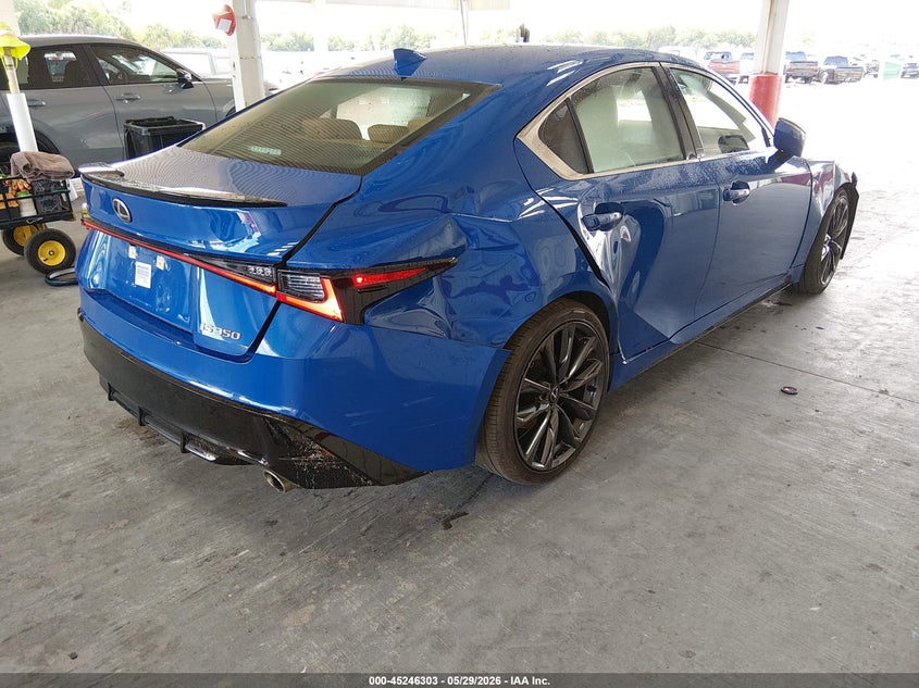 2023 Lexus Is VIN JTHBZ1B26P5066194 IAAI salvage auction — RIGHT REAR, Salvage Title, sold $21,950 on 2026-07-22 (photo 4)