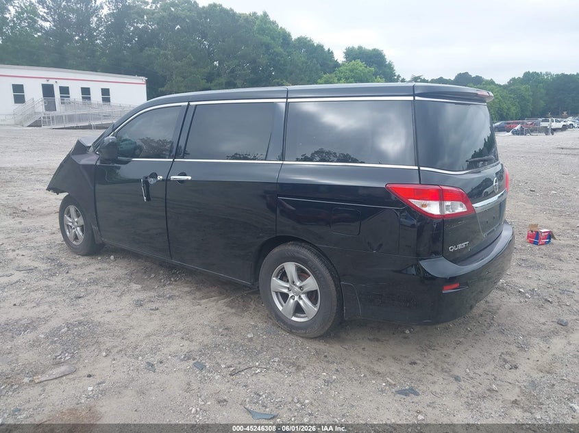 2014 Nissan Quest VIN JN8AE2KPXE9102957 IAAI salvage auction — BIO HAZARD, Salvage Title, sold $275 on 2026-07-10 (photo 3)