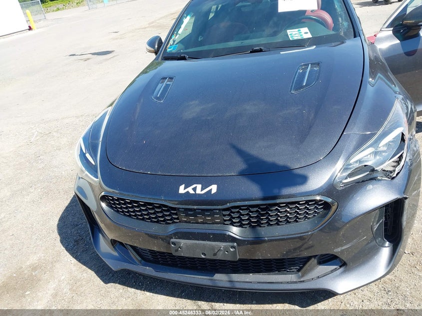 2022 Kia Stinger VIN KNAE45LC8N6108381 IAAI salvage auction — FRONT END, Salvage Title, sold $25 on 2026-07-15 (photo 6)