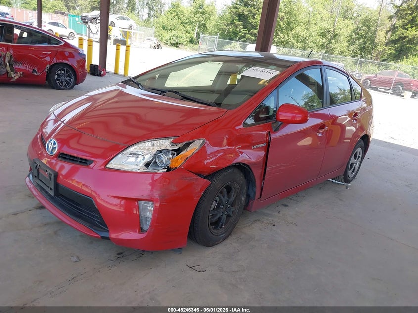 2014 Toyota Prius VIN JTDKN3DU6E1775431 IAAI salvage auction — LEFT FRONT, Salvage Title, sold $3,950 on 2026-07-29 (photo 2)