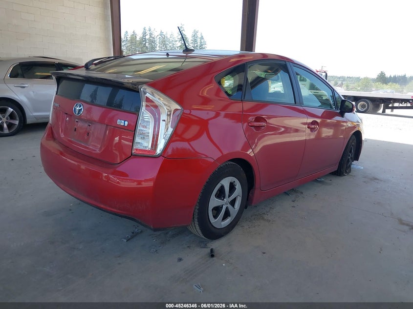 2014 Toyota Prius VIN JTDKN3DU6E1775431 IAAI salvage auction — LEFT FRONT, Salvage Title, sold $3,950 on 2026-07-29 (photo 4)