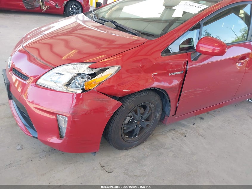 2014 Toyota Prius VIN JTDKN3DU6E1775431 IAAI salvage auction — LEFT FRONT, Salvage Title, sold $3,950 on 2026-07-29 (photo 6)