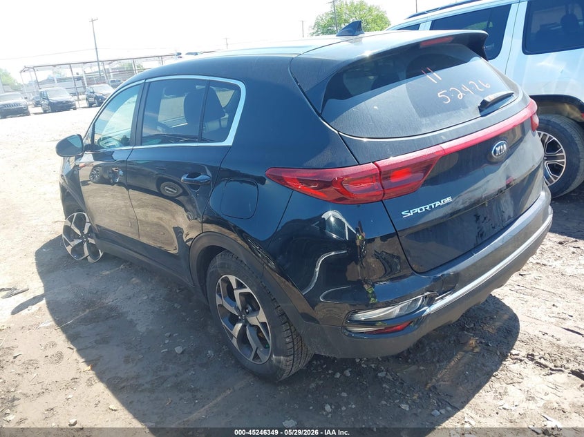 2020 Kia Sportage VIN KNDPMCAC3L7805077 IAAI salvage auction — THEFT, Salvage Title, sold $3,925 on 2026-07-08 (photo 3)