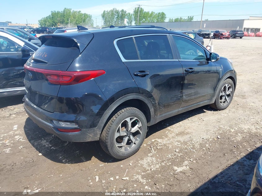 2020 Kia Sportage VIN KNDPMCAC3L7805077 IAAI salvage auction — THEFT, Salvage Title, sold $3,925 on 2026-07-08 (photo 4)