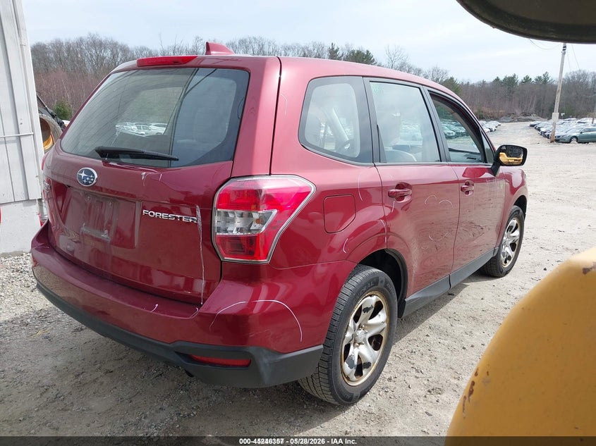 2016 Subaru Forester VIN JF2SJAAC4GH559858 IAAI salvage auction — FRONT END, Salvage Title, sold $800 on 2026-07-14 (photo 4)