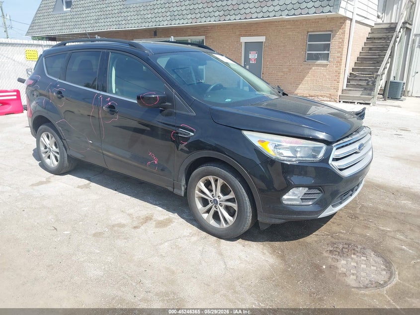 2018 Ford Escape VIN 1FMCU9GD1JUA83586 IAAI salvage auction — LEFT FRONT, Salvage Title, sold $1,750 on 2026-07-28 (photo 1)