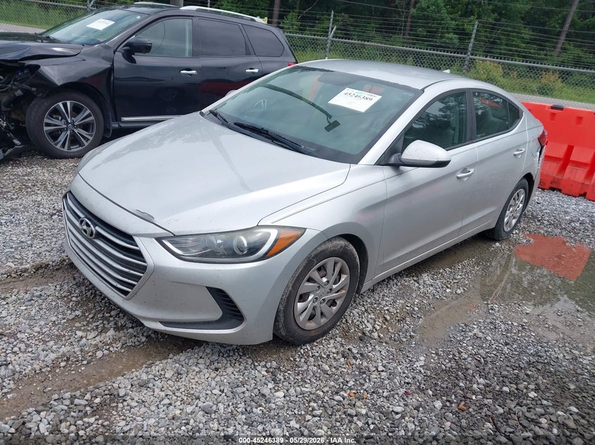 2018 Hyundai Elantra VIN 5NPD74LF8JH376101 IAAI salvage auction — FRONT END, Salvage Title, sold $25 on 2026-07-31 (photo 2)