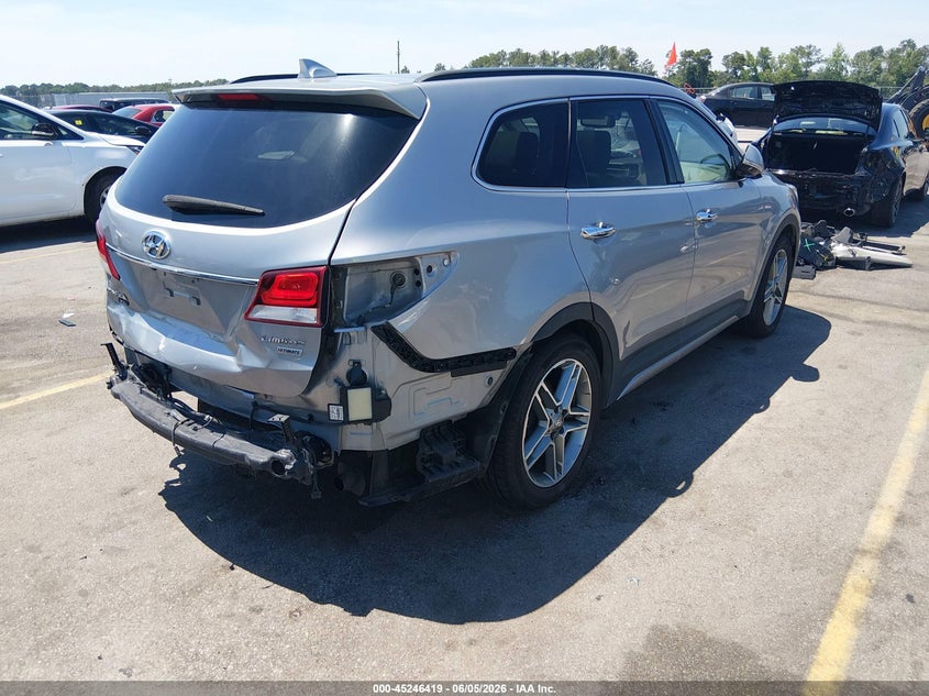 2019 Hyundai Santa fe VIN KM8SR4HF5KU308495 IAAI salvage auction — REAR END, Salvage Title, sold $3,650 on 2026-07-25 (photo 4)