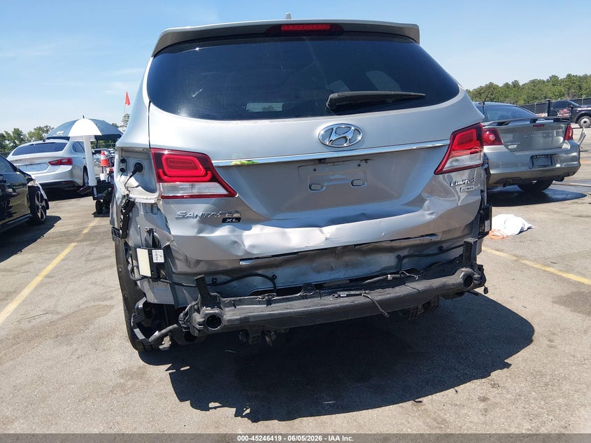2019 Hyundai Santa fe VIN KM8SR4HF5KU308495 IAAI salvage auction — REAR END, Salvage Title, sold $3,650 on 2026-07-25 (photo 6)