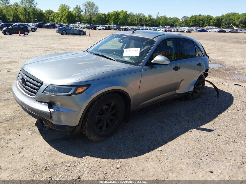2008 Infiniti Fx VIN JNRAS08W98X205066 IAAI salvage auction — REAR END, Salvage (South Carolina), sold $375 on 2026-07-07 (photo 2)