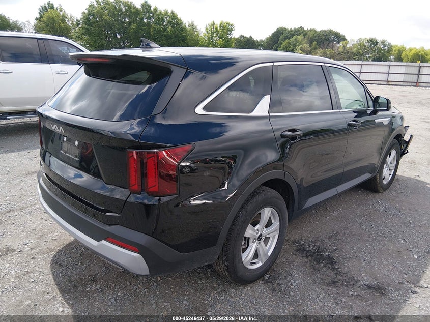 2026 Kia Sorento VIN 5XYRG4JC6TG423974 IAAI salvage auction — FRONT END, Salvage Title, sold $10,275 on 2026-07-29 (photo 4)