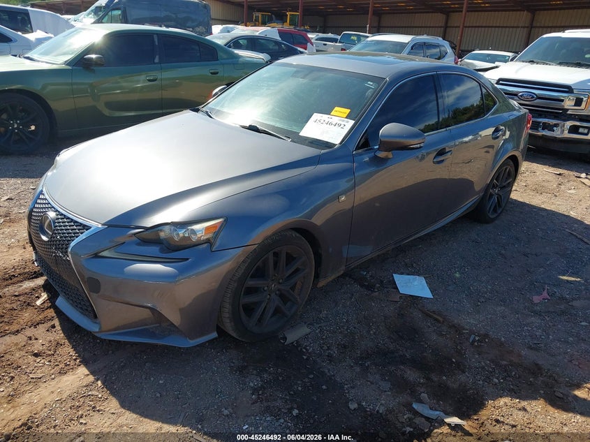 2015 Lexus Is VIN JTHBF1D2XF5081849 IAAI salvage auction — FRONT END, Salvage Title, sold $2,200 on 2026-08-01 (photo 2)