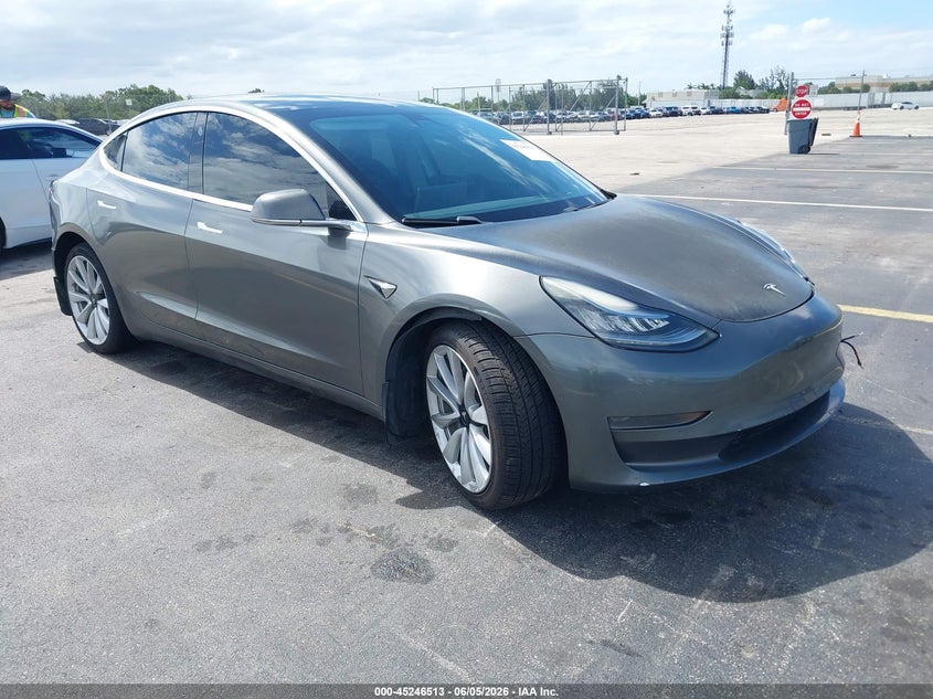 2019 Tesla Model 3 VIN 5YJ3E1EB3KF448249 IAAI salvage auction — SIDE, Salvage Title, sold $6,600 on 2026-07-16 (photo 1)