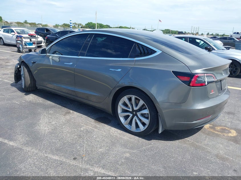 2019 Tesla Model 3 VIN 5YJ3E1EB3KF448249 IAAI salvage auction — SIDE, Salvage Title, sold $6,600 on 2026-07-16 (photo 3)