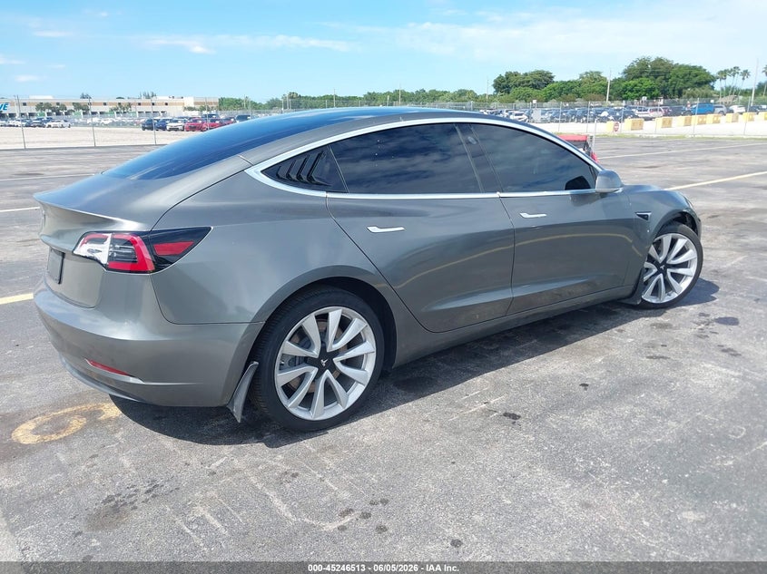 2019 Tesla Model 3 VIN 5YJ3E1EB3KF448249 IAAI salvage auction — SIDE, Salvage Title, sold $6,600 on 2026-07-16 (photo 4)