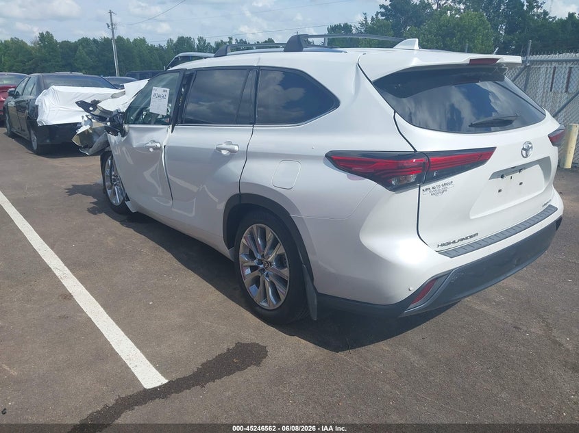2023 Toyota Highlander VIN 5TDKDRAH7PS009176 IAAI salvage auction — FRONT END, Salvage Title, sold $8,550 on 2026-07-09 (photo 3)