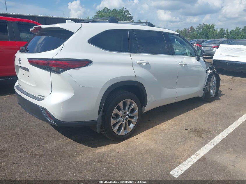 2023 Toyota Highlander VIN 5TDKDRAH7PS009176 IAAI salvage auction — FRONT END, Salvage Title, sold $8,550 on 2026-07-09 (photo 4)