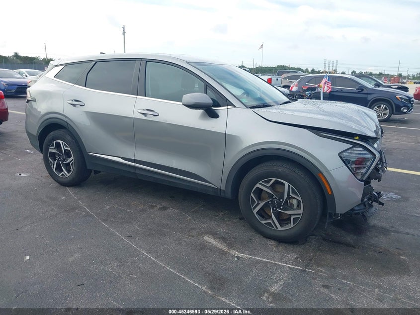 2025 Kia Sportage VIN KNDPUCDF1S7383962 IAAI salvage auction — FRONT END, Salvage Title, sold $6,800 on 2026-07-09 (photo 1)