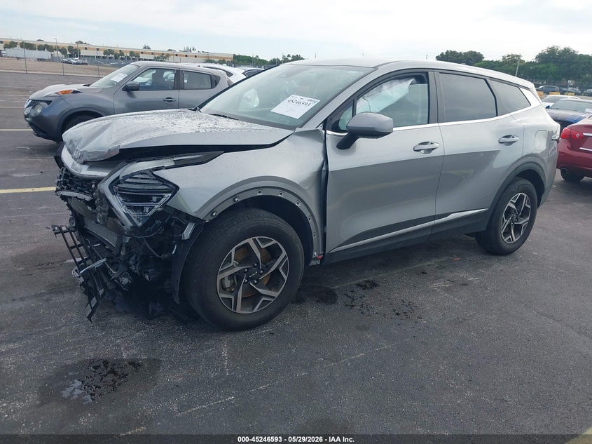 2025 Kia Sportage VIN KNDPUCDF1S7383962 IAAI salvage auction — FRONT END, Salvage Title, sold $6,800 on 2026-07-09 (photo 2)