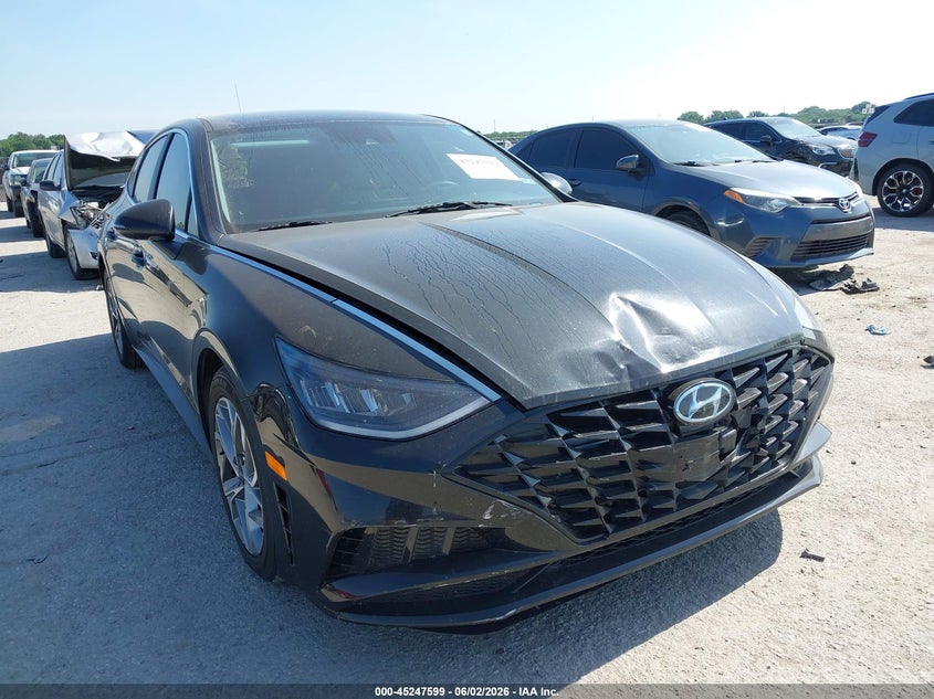 2023 Hyundai Sonata VIN KMHL64JA1PA280540 IAAI salvage auction — FRONT & REAR, Salvage Title, sold $3,650 on 2026-07-09 (photo 1)