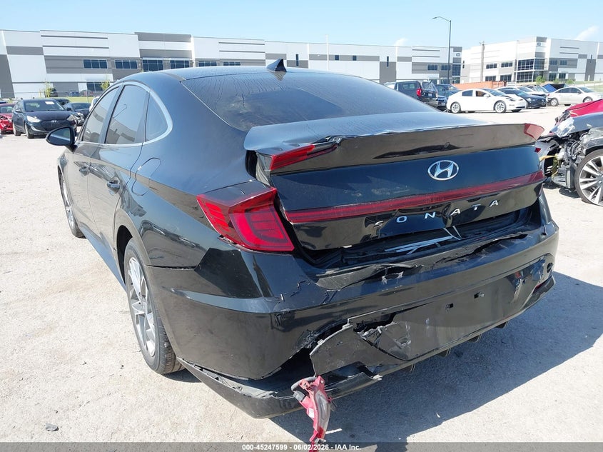 2023 Hyundai Sonata VIN KMHL64JA1PA280540 IAAI salvage auction — FRONT & REAR, Salvage Title, sold $3,650 on 2026-07-09 (photo 3)
