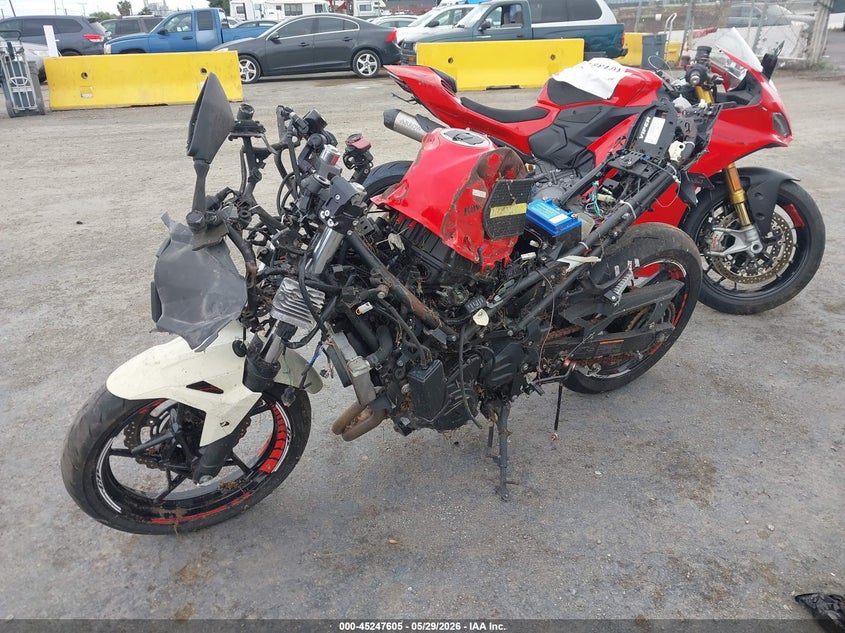 2021 Kawasaki Ex VIN JKAEXKG11MDAA1094 IAAI salvage auction — FRONT & REAR, Salvage Title, sold $350 on 2026-07-09 (photo 2)
