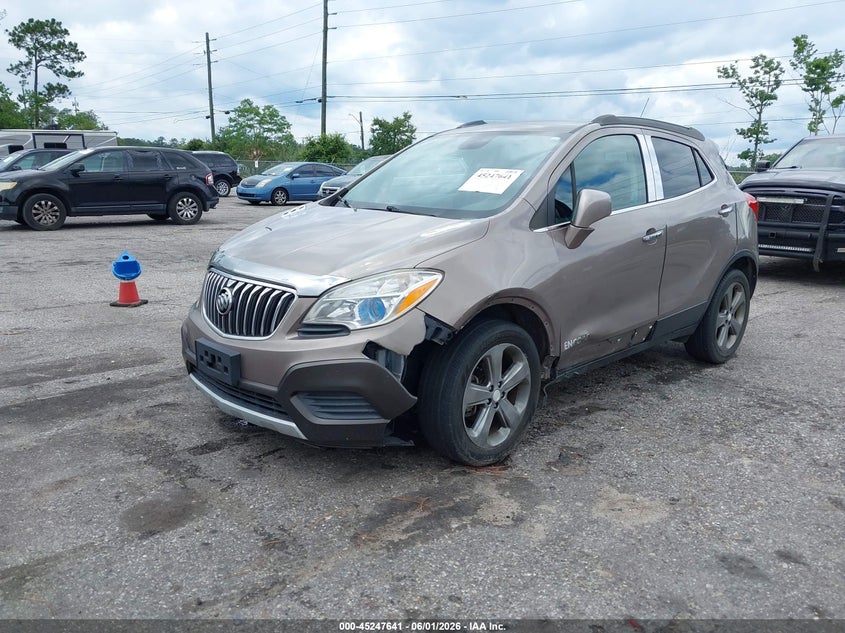 2013 Buick Encore VIN KL4CJASB0DB198002 IAAI salvage auction — FRONT END, Salvage Title, sold $375 on 2026-07-07 (photo 2)