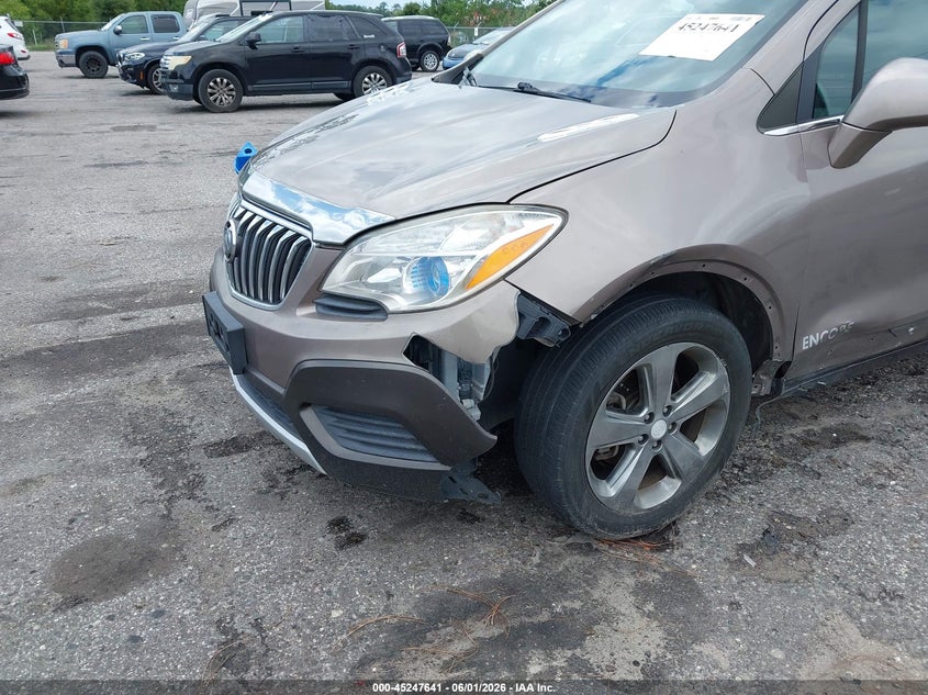 2013 Buick Encore VIN KL4CJASB0DB198002 IAAI salvage auction — FRONT END, Salvage Title, sold $375 on 2026-07-07 (photo 6)