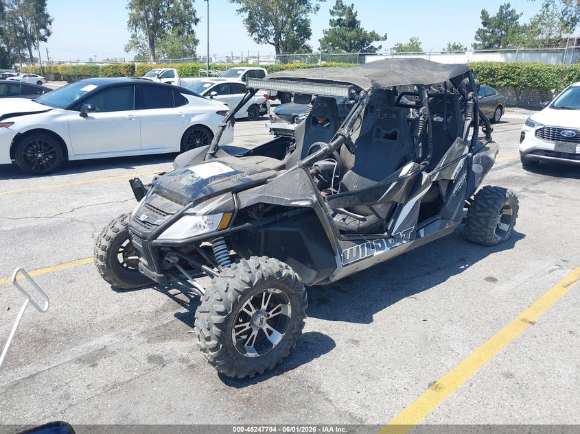2013 Arctic cat VIN 4UF13MPV8DT307756 IAAI salvage auction — LEFT REAR, Salvage (California), sold $1,800 on 2026-09-15 (photo 2)