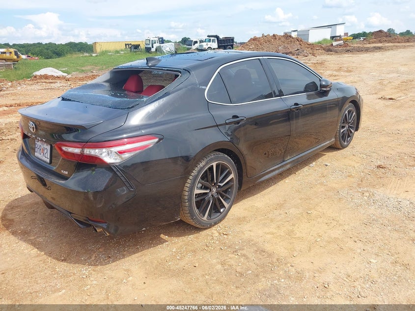 2018 Toyota Camry VIN 4T1BZ1HK8JU010694 IAAI salvage auction — HAIL, Salvage Title, sold $9,000 on 2026-08-03 (photo 4)