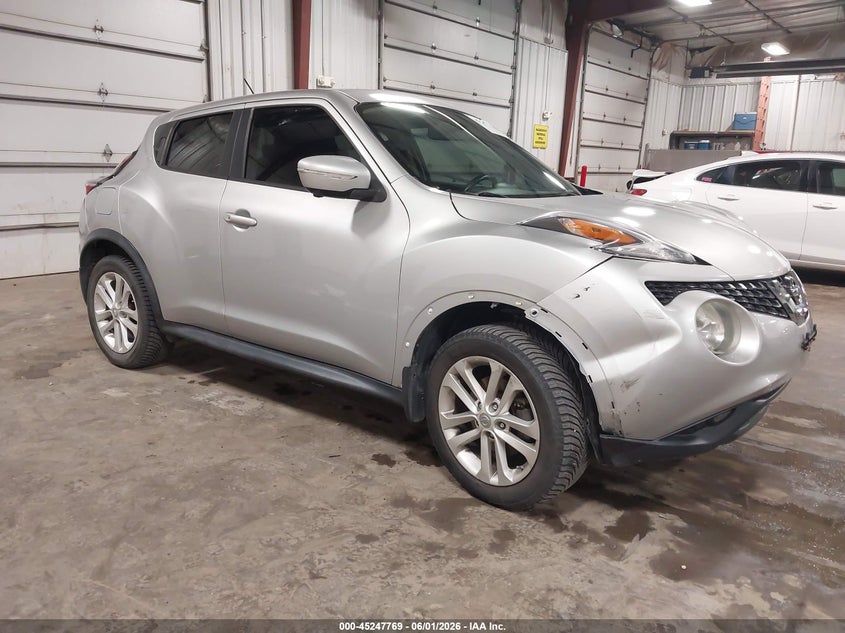 2015 Nissan Juke VIN JN8AF5MR2FT502383 IAAI salvage auction — RIGHT FRONT, Salvage (Iowa), sold $25 on 2026-07-28 (photo 1)