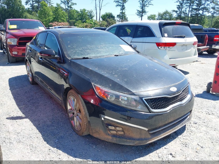 2014 Kia Optima VIN 5XXGR4A6XEG275489 IAAI salvage auction — NORMAL WEAR, Clear (Georgia), sold $400 on 2026-07-07 (photo 1)