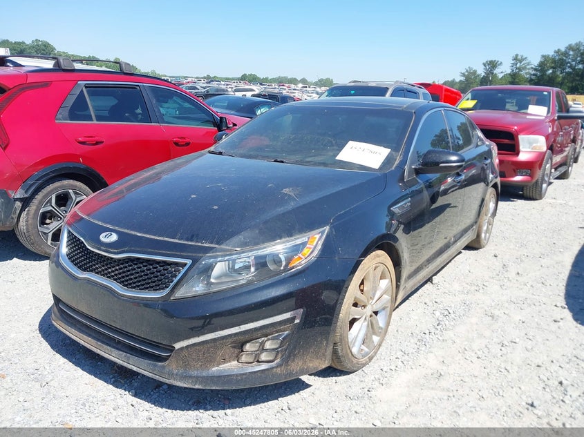 2014 Kia Optima VIN 5XXGR4A6XEG275489 IAAI salvage auction — NORMAL WEAR, Clear (Georgia), sold $400 on 2026-07-07 (photo 2)