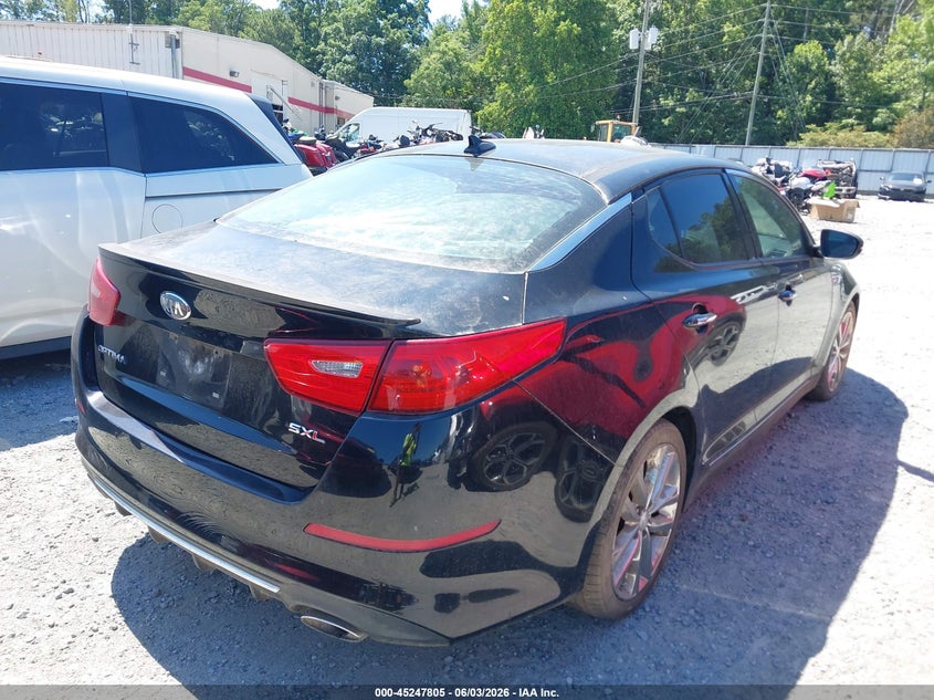 2014 Kia Optima VIN 5XXGR4A6XEG275489 IAAI salvage auction — NORMAL WEAR, Clear (Georgia), sold $400 on 2026-07-07 (photo 4)