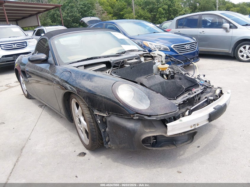 2000 Porsche Boxster VIN WP0CA2983YU626788 IAAI salvage auction — NORMAL WEAR, Original (Texas), sold $25 on 2026-07-29 (photo 1)