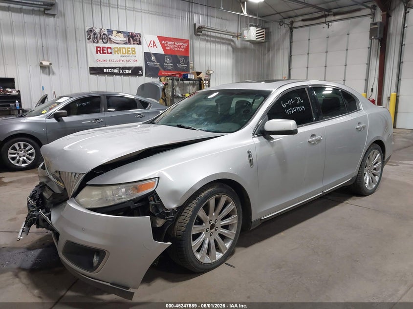 2009 Lincoln Mks VIN 1LNHM94R49G628034 IAAI salvage auction — FRONT END, Salvage (North Dakota), sold $225 on 2026-07-09 (photo 2)