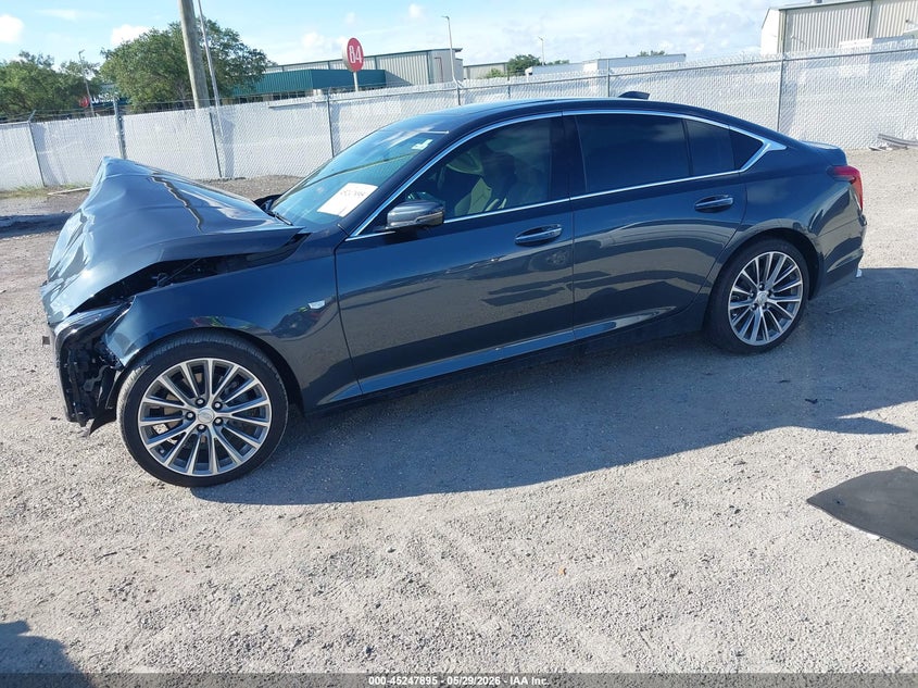 2025 Cadillac Ct5 VIN 1G6DN5RK0S0117698 IAAI salvage auction — FRONT END, Salvage Title, sold $15,250 on 2026-07-14 (photo 2)