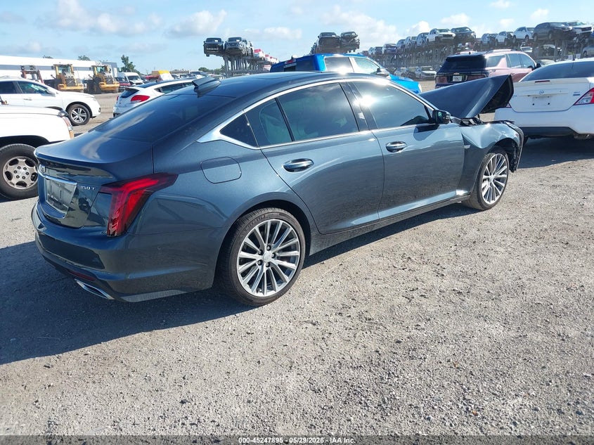 2025 Cadillac Ct5 VIN 1G6DN5RK0S0117698 IAAI salvage auction — FRONT END, Salvage Title, sold $15,250 on 2026-07-14 (photo 4)
