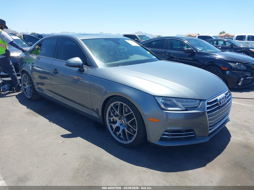 2017 Audi A4 VIN WAUGNAF47HN021035 IAAI salvage auction — REAR END, Salvage Title, sold $2,550 on 2026-07-14 (photo 1)