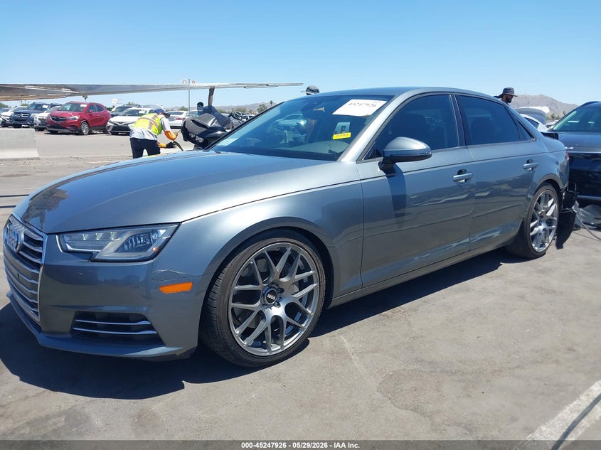 2017 Audi A4 VIN WAUGNAF47HN021035 IAAI salvage auction — REAR END, Salvage Title, sold $2,550 on 2026-07-14 (photo 2)