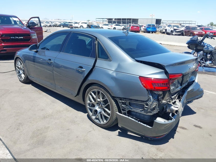 2017 Audi A4 VIN WAUGNAF47HN021035 IAAI salvage auction — REAR END, Salvage Title, sold $2,550 on 2026-07-14 (photo 3)