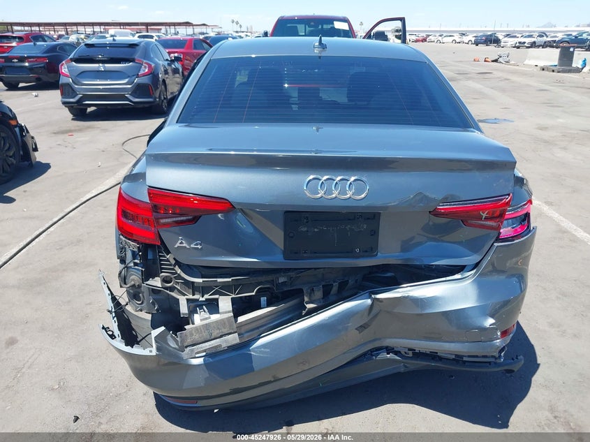 2017 Audi A4 VIN WAUGNAF47HN021035 IAAI salvage auction — REAR END, Salvage Title, sold $2,550 on 2026-07-14 (photo 6)
